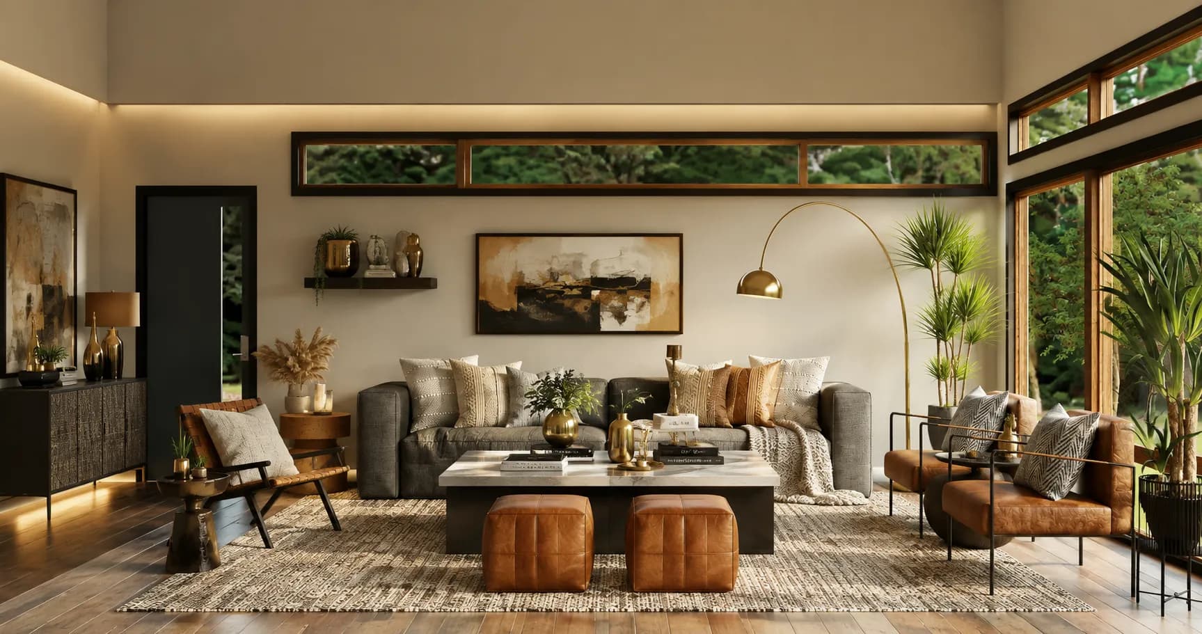 Luxury home decor living room